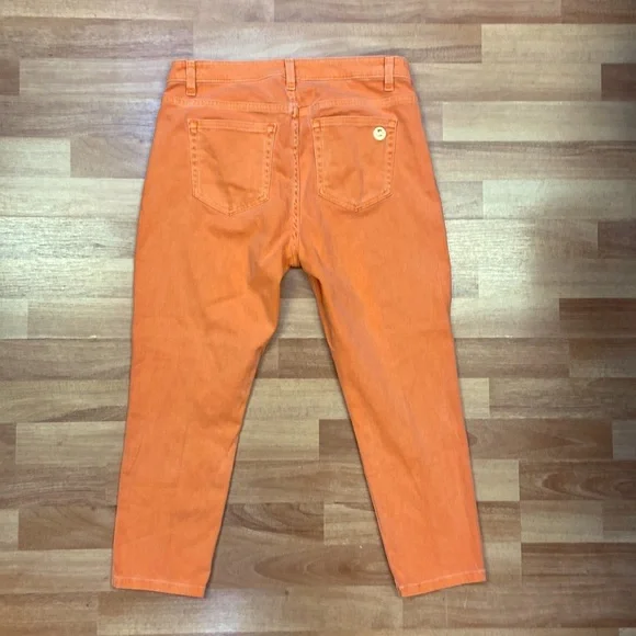 Micheal Kors Cropped Orange jeans size 8 - Picture 2 of 13